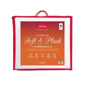 Tontine Classic Comfort Soft Plush Quilt 600gsm Microfibre Queen Extra Warm