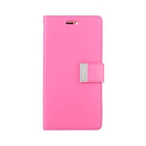 Goospery Rich Diary case for iPhone 14 - Hot Pink