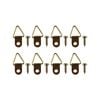Everhang 6kg Brass Plated Picture Hanging Triangle D-Ring - 8 Pack