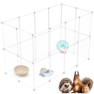 Advwin 24 Panels Pet Playpen Guinea Pigs Small Animal Enclosure