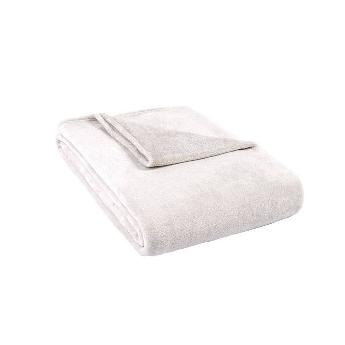 Jason  Single Bed 160x210cm Super Soft Melange 320 GSM Soft Plush Blanket Linen