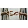 3pcs Mutual Attraction of Hands Design Print 100% Australian Made 3 x 40x60cm (Metal Print)