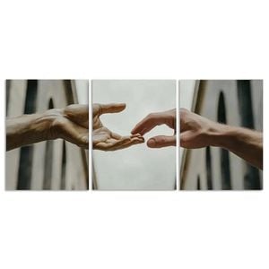 3pcs Mutual Attraction of Hands Design Print 100% Australian Made 3 x 40x60cm (Metal Print)