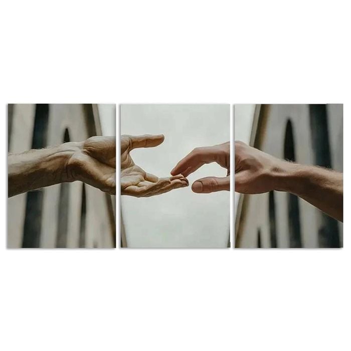 3pcs Mutual Attraction of Hands Design Print 100% Australian Made 3 x 40x60cm (Metal Print)