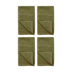 4PK Bambury Angove 600gsm Soft Absorbent Cotton Hand Towel 40x70cm Green