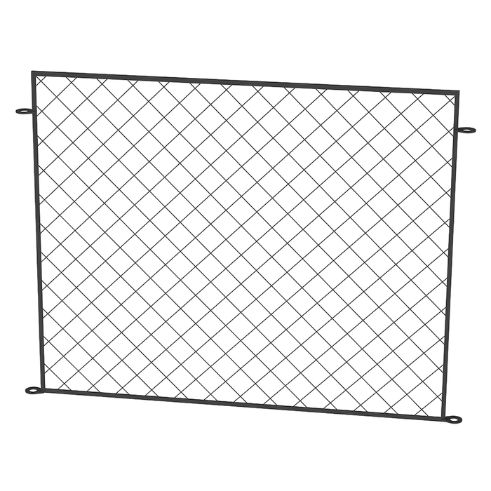 Peak No-Dig Fencing 1200mm Black Steel Newcastle Panel