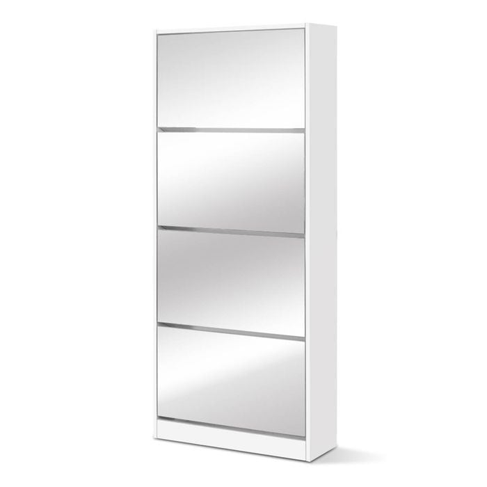 Storage 4 Tier Shoe Rack Organizer White