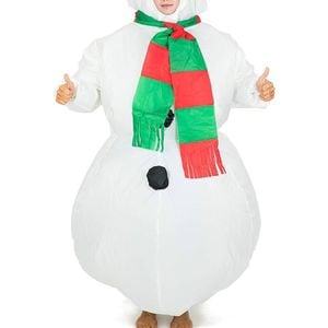 Inflatable Kids Frosty Snowman Christmas Costume - One Size