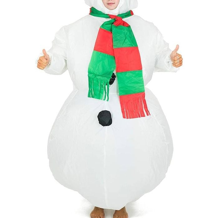 Inflatable Kids Frosty Snowman Christmas Costume - One Size