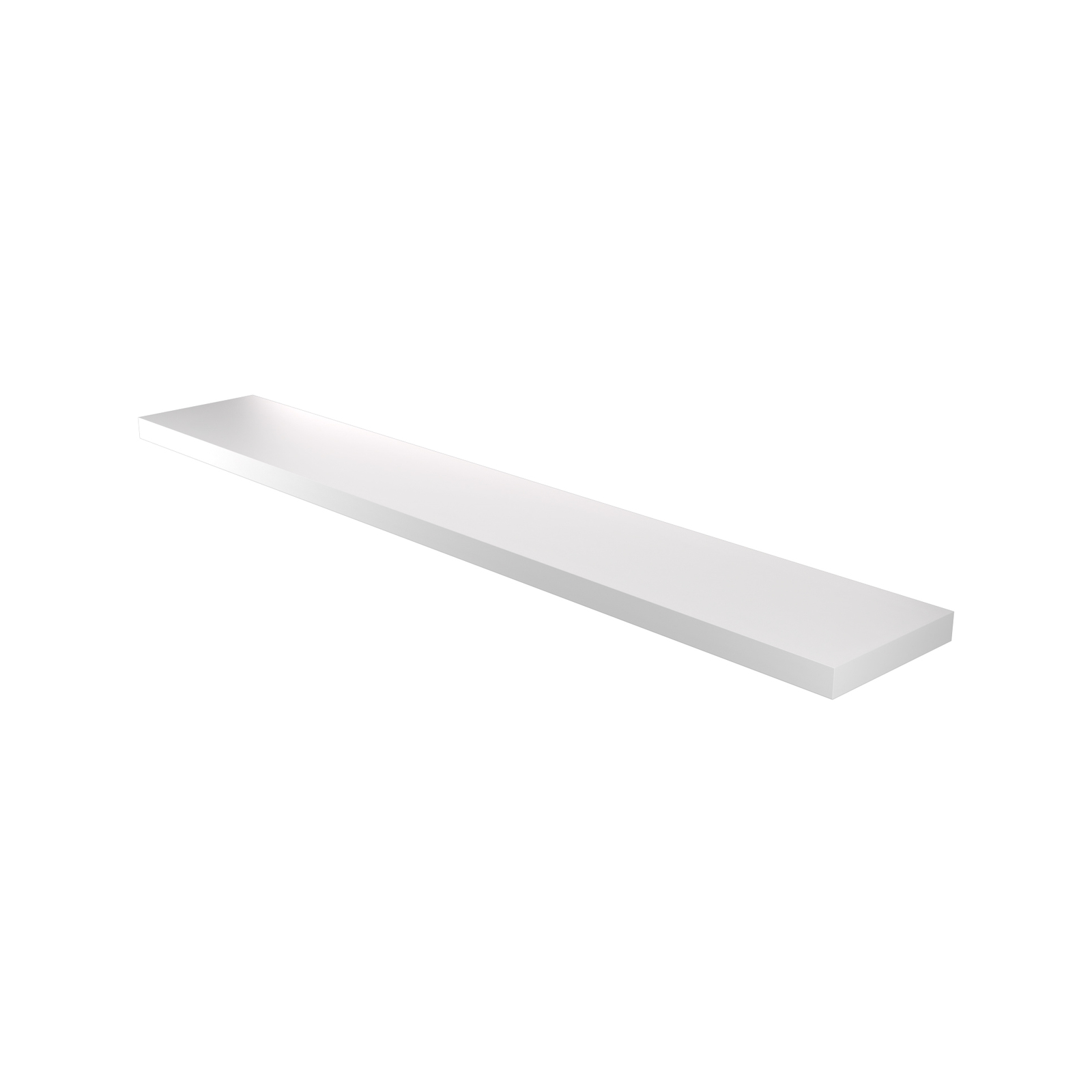 Flexi Storage Decorative Shelving 1500 x 38 x 240mm Matte White Floating Shelf