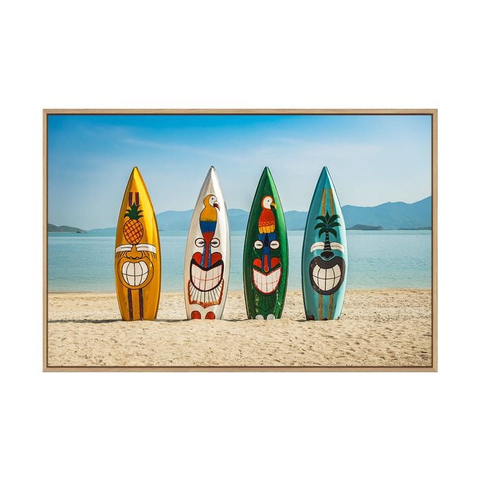 Artey | Cheese Boards - Framed Canvas - Natural Frame - 80 x 120 cm