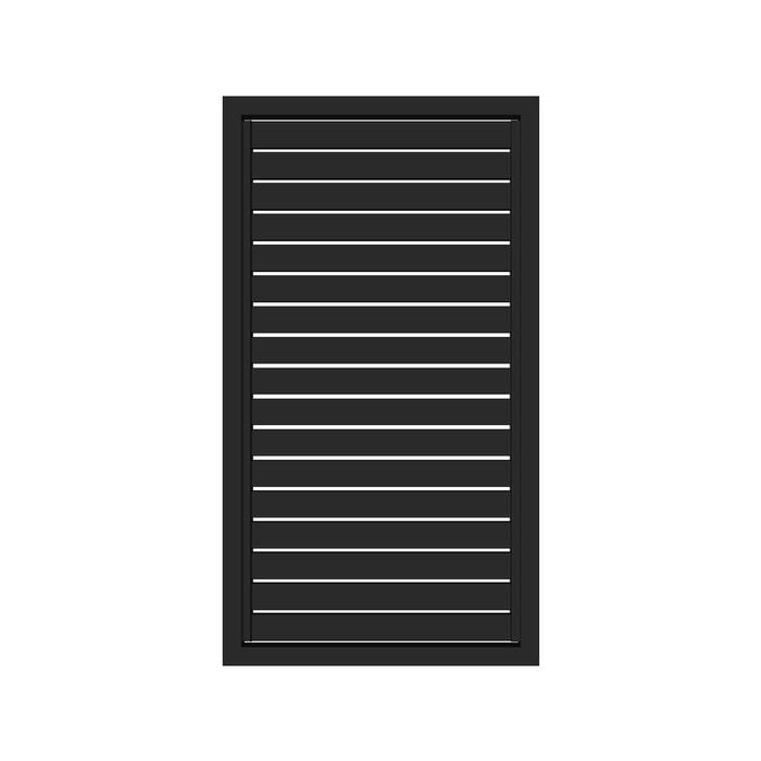 Sector Panel Fencing 1.8m x 900mm Ebony Slatted Gate