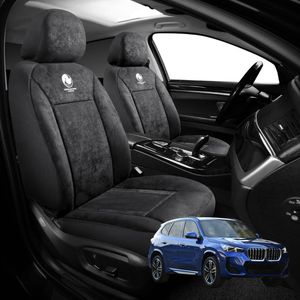Australian Goose Edition Front Seat Covers for BMW X1 iX1 2023 - Current (U11) - Suede, Universal Fit - Black