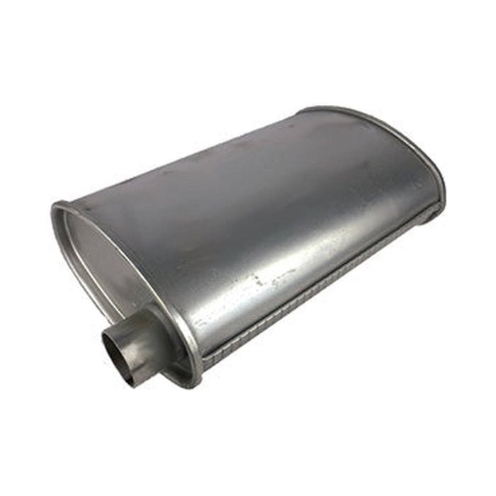 Redback 2-1/2" Triple Flow Muffler Offset/offset - 10" X 4" Oval, 16" Long, Aluminised Steel