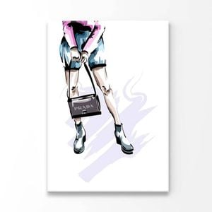 Blue Shoes with Bag  Print 100% Australian Made 40 x 50cm  (Acrylic)