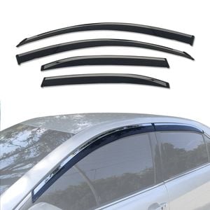 AUSGO Stainless Trim Weather Shields for Toyota Aurion 2006-2011 Weathershields Window Visors Wind Deflectors