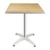Bolero Table Ash Top Square 600mm Commercial Dining Furniture