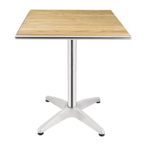 Bolero Table Ash Top Square 600mm Commercial Dining Furniture