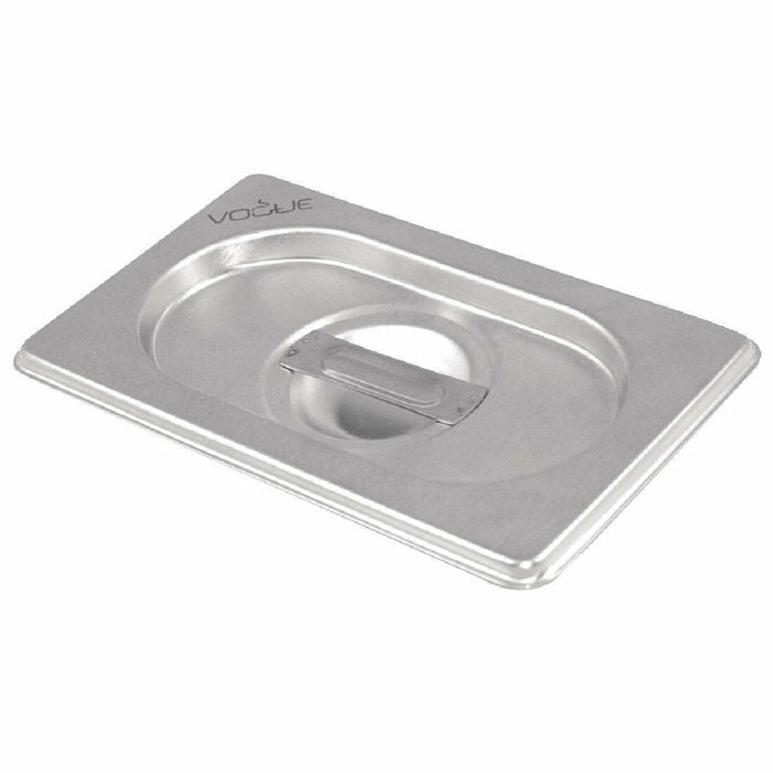 Vogue Gastronorm Tray Lid Stainless Steel 1/3 Size Commercial Kitchen Food Storage
