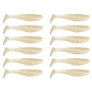 2x 6PK 3In Rapala Crush City Heavy Hitter Plastic Paddle Tail Lures - Whitebait