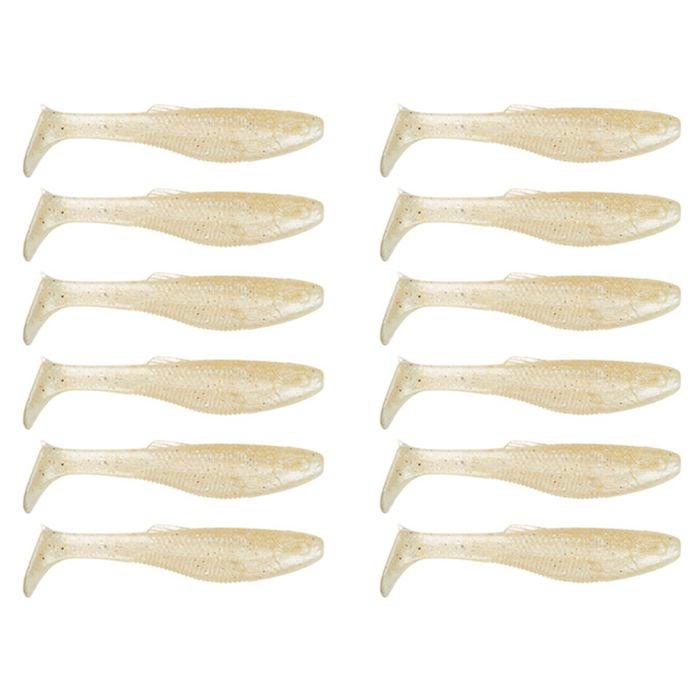 2x 6PK 3In Rapala Crush City Heavy Hitter Plastic Paddle Tail Lures - Whitebait