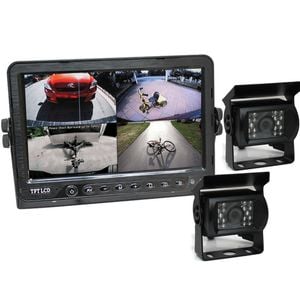 Elinz 7" DVR Monitor 4CH Reversing CCD 2x Camera Kit - 2 Camera Package