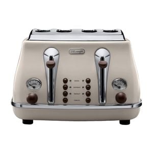 DeLonghi Beige Icona Vintage 4 Slice Toaster