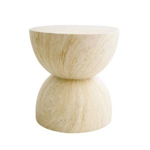 MIUZ Hourglass Accent Table Nightstand Coffee End Table Side Table