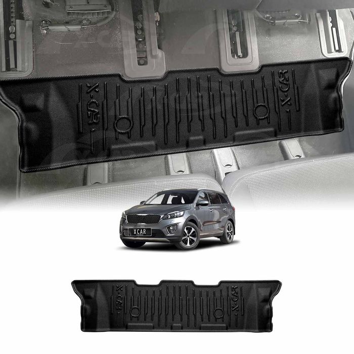Third Row Seat Floor Mat for Kia Sorento UM Series 2015-2020  Car Mats Carpet Liner Set