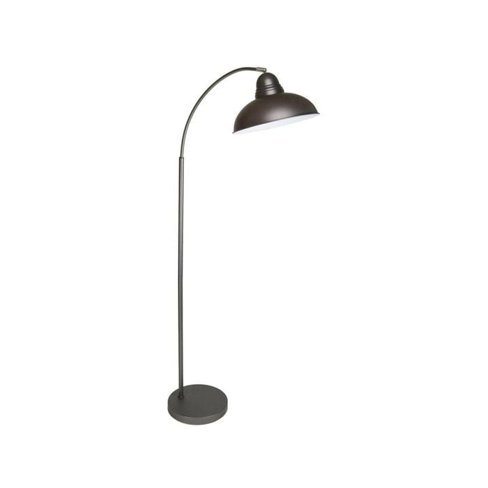 Lexi Lighting Manor Metal Floor Lamp - Antique Chrome 140 cm