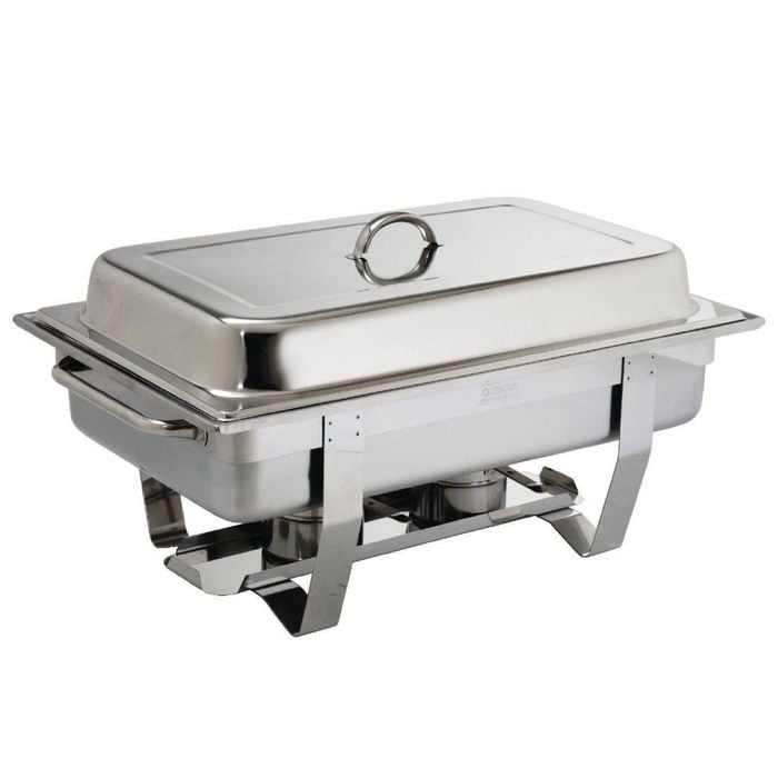 Olympia Milan Chafing Dish 1/1 Gn Mirror Polished Stainless Steel 9ltr