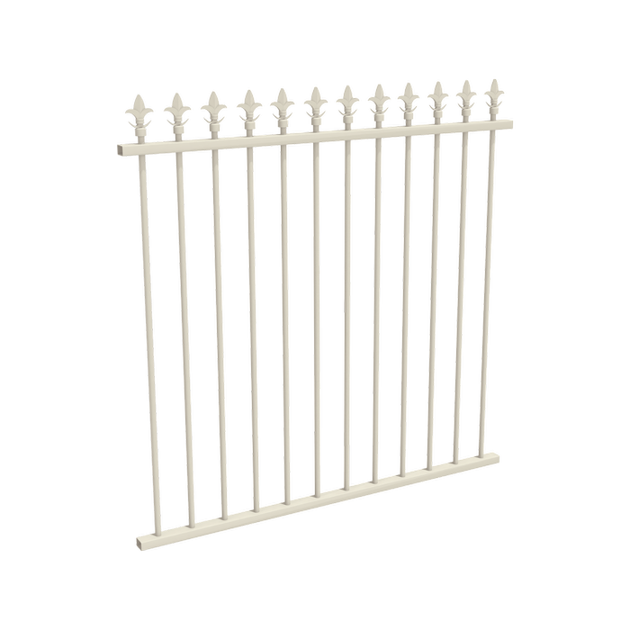 ProtectorAl 350 - 1200 x 1200mm Surfmist Aluminium Spear Top Pool Fence Panel