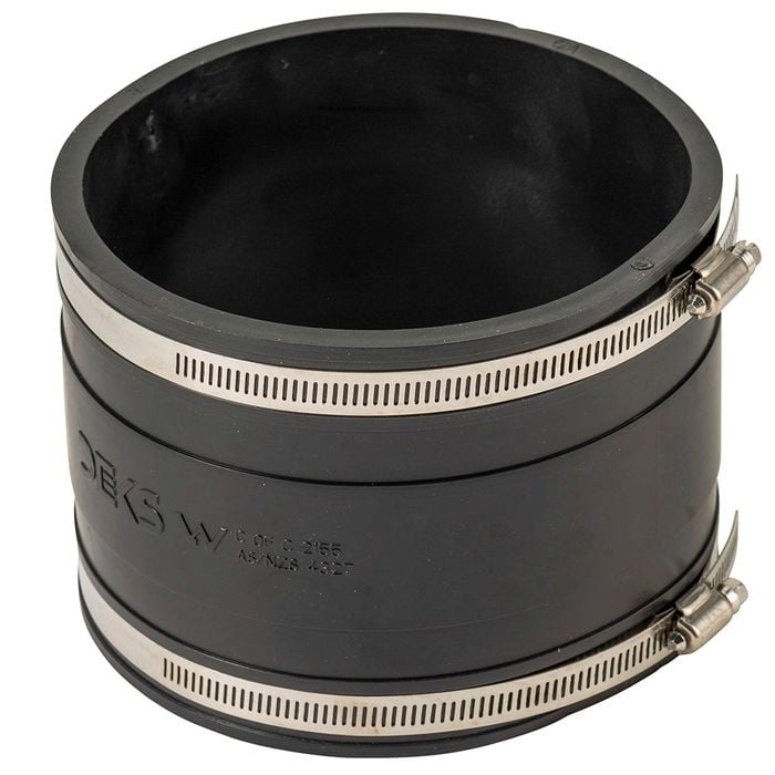 DEKS 150mm PVC To PVC Coupling Black Joiner