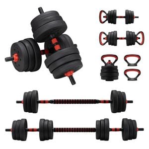 NNETM Adjustable Dumbbell Barbell Set Home Weights Exercise 15/20/25/40KG