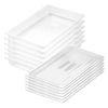 SOGA 1/1 GN Polycarbonate Food Pan 65mm Clear 6 Pack with Lids