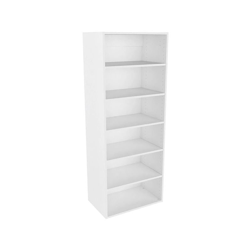 Lugna 1536 x 750 x 380mm White 5 Shelf Storage Cabinet - White