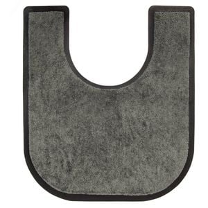 BetterLiving Toilet Surround Mat, Charcoal, 74x66 cm with Cut Out