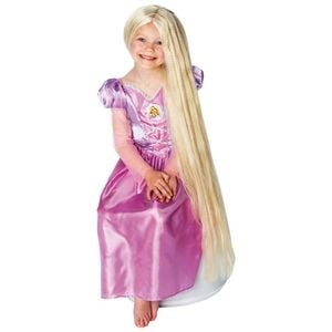 Disney Princess Rapunzel Glow In The Dark Blonde Long Hair Wig Accessory Child