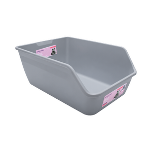 Paws & Claws 61 x 45 x 25cm Grey Deep Cat Litter Tray