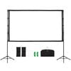 VEVOR Dual-Tripod Projector Screen with Stand 160°Wide Angle 16:9 4K HD Carry Bag