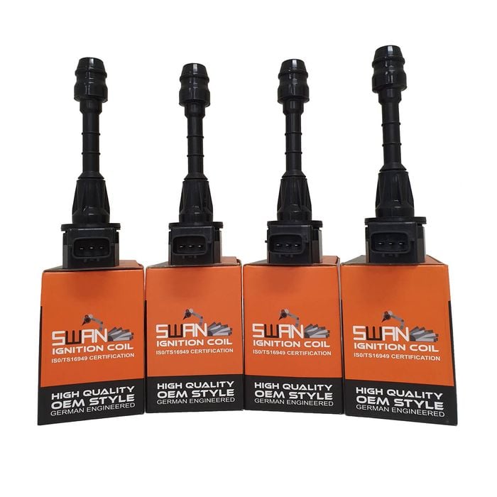 4-Pack SWAN Ignition Coils for Nissan Micra (1.4L)