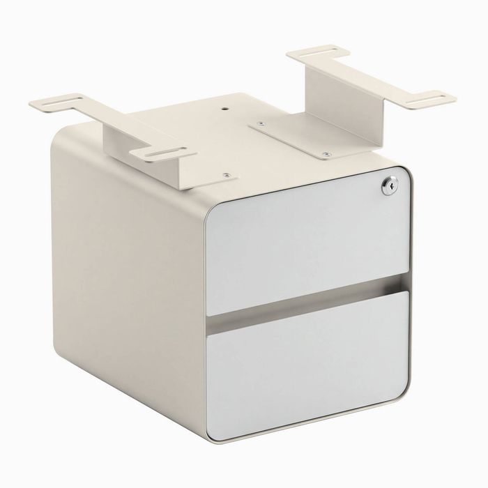 Desky Minimal Under Desk Cabinet Wheat Frame