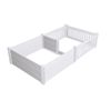 Rooster Farms 1.9m x 0.95m PVC Dog Whelping Box + Playpen Kit - Anti-Crush