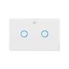 DETA White Grid Connect Smart Double Gang Touch Light Switch