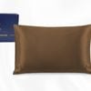 Luxor Crown Chocolate One Piece 100% Pure Two-Side Silk Mulberry Pillowcase