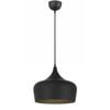 Telbix Polk Modern Pendant Hanging Lamp Light Metal Black