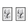 2PK Unigift Downton 29.7x42cm MDF/Glass Matt A3 Picture Frame - Black