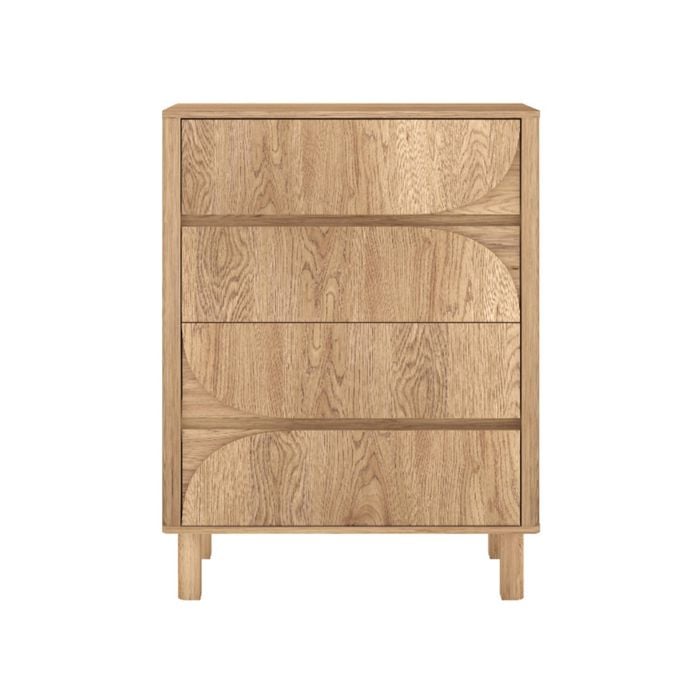 Cosmoliving 4 Drawer Chest of Drawers Tallboy Dresser