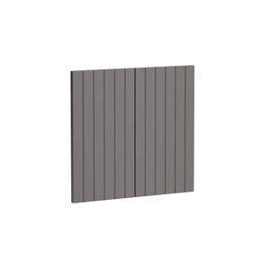 Kaboodle 600mm Smoked Grey V-Groove Med Rangehood Doors - 2 Pack
