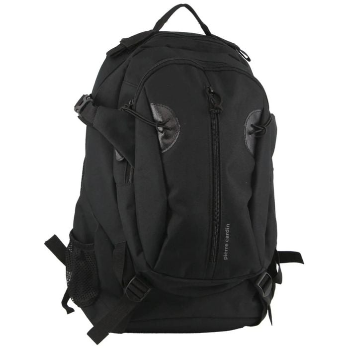 Pierre Cardin s Backpack Shoulder  Adventure Travel Casual Outdoor Black